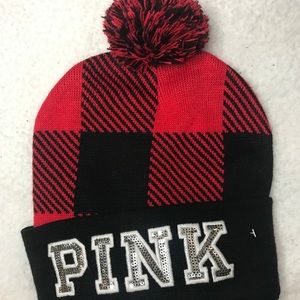 Pink Victory Secret Beanie